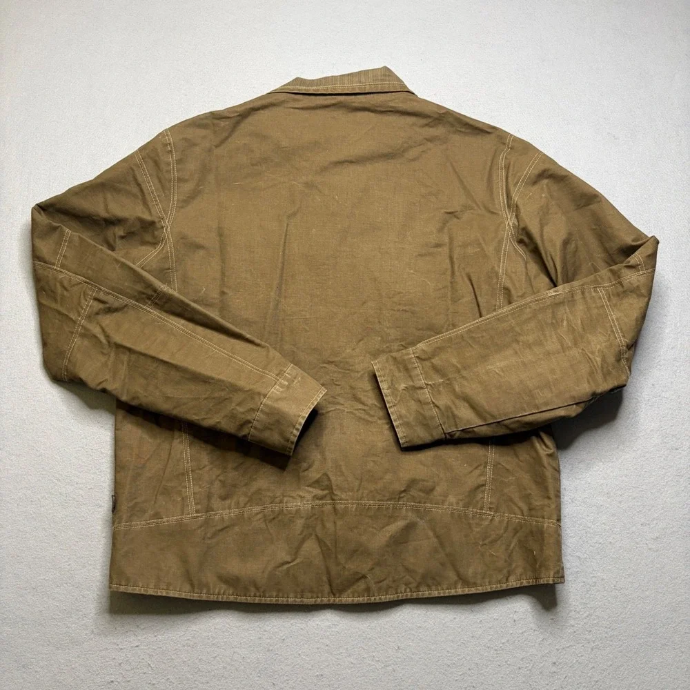 Kuhl Burr Jacket Mens XL Brwn Full Zip Rugged Canvas Workwear Outdoor Style 1052